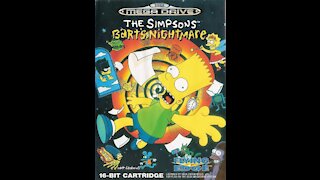 The Simpsons Barts Nightmare Sega Mega Drive Genesis Review