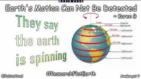Earth's Motion Can Not Be Detected ~ Karen B