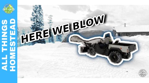 Snow Plow - HISUN UTV & 48 inch BERCOMAC Snowblower Review // Homestead Life