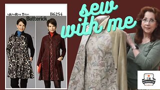 Sewing Butterick 6254 Long Tapestry jacket