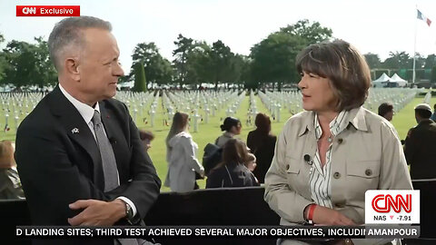 Christiane Amanpour's Disgusting D-Day Question About Trump To Tom Hanks
