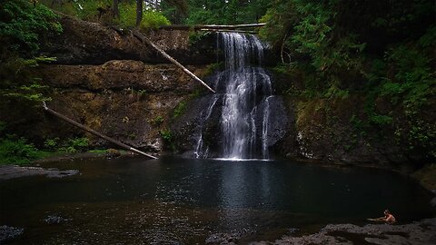 The Ultimate Wake-Up Call: Jumping Into a Waterfall at Silver Falls