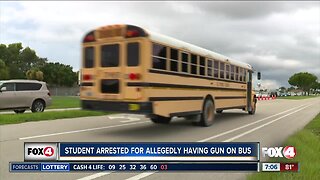 Student arrested for allegedly having gun on Lee County school bus
