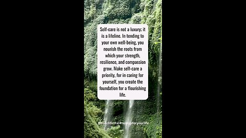 Self Care is Essential #selfcare #selflove