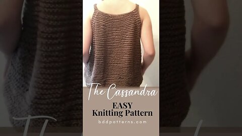 Easy Breasy Tank Top Knitting Pattern