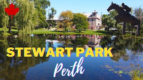 Stewart Park, Perth, ON & Statue of Big Ben, Famous Canadian Horse