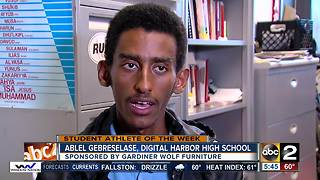 student athlete of the week Ablel Gebreselase digital harbor high school