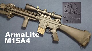 "My 3rd AR" ArmaLite M15A4, Geneseo, IL, ban era, modded with post-ban cosmetic accessory parts.
