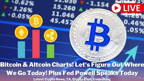 Bitcoin & Altcoin Charts TA | Fed Powell Speech Today | Let's Look At The Data