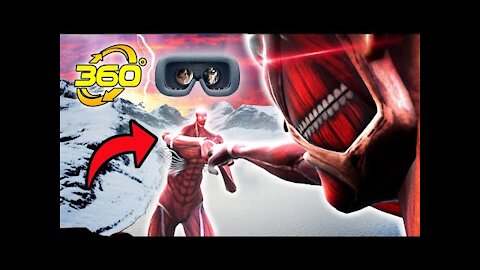 360° Colossal Titan FIGHT! Attack On Titan Season 4 Fanimation #Shorts