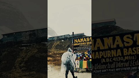 🔥Annapurna Base Camp | Above 4,130m 📍 Nepal 🇳🇵 #annapurnabasecamptrek #youtuber #shorts #sub