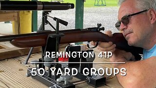 1937 Remington model 41-p bolt action 22lr target rifle. 50 yard groups.