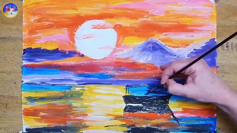 Acrylic Paiting for Relaxation and Relaxing music