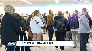 Busy day at the Buffalo Niagara International Airport