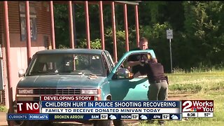 Children hurt in police shooting recovering