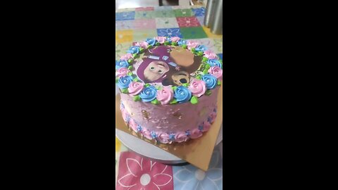 Masha and Bear theme cake