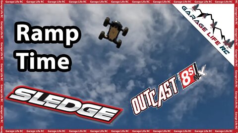 Arrma Outcast 8s and Traxxas Sledge Ramp Day | Failures Galore