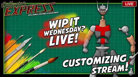 Customizing Action Figures - WIP IT Wednesday Live? - Painting, Sculpting, and More!