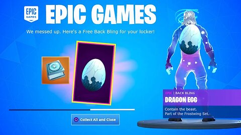 COLLECT YOUR FREE BACK BLING in Fortnite! (DRAGON EGG)