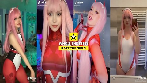 Rate the Girls: Best Zero Two TikTok Cosplay Challenge #5 📺💖 (just in time for Halloween)