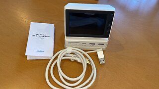 UnBoXing Look at @ Hagibis 3.5inch IPS USB Mini Screen USB C Hub USB-C HDMI Monitor Mini PC Mac CPU