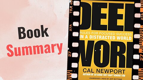 Deep Work | Book Summary