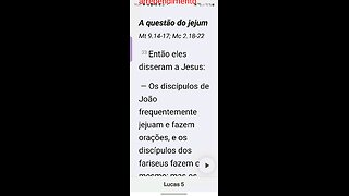 Entendendo a fala de Jesus sobre o jejum em Marcos 5. 33...