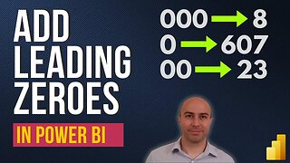 Add Leading Zeroes in Power BI (Text and Number Values)