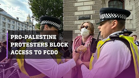 Pro-Palestine protesters block access to FCDO to demand halt of weapons exports to Israel| VYPER ✅