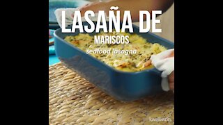 Seafood Lasagna with White Sauce