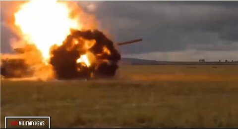 Russian T-90M deflect Ukrainian anti-tank munitions.