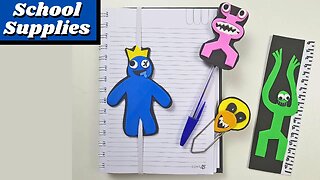 DIY - How To Make - Roblox Rainbow Friends Character School Supplies