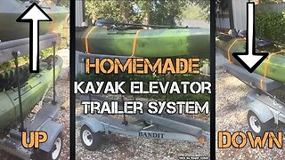 Homemade Kayak Elevator Trailer