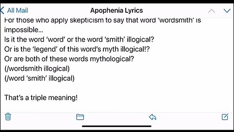 Apophenia! My Last Rap Song By Adam Stark