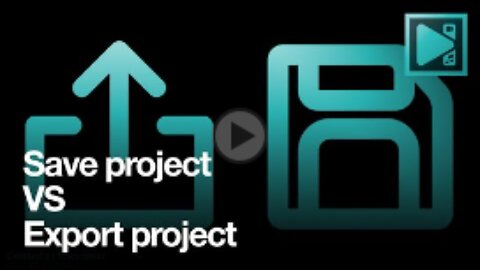 How to save project VS how to export project in VSDC