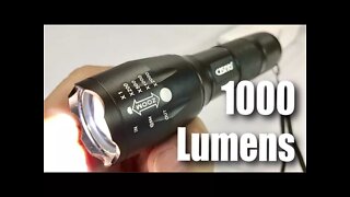 CISNO T6 1000 Lumens Zoomable LED Handheld Flashlight review