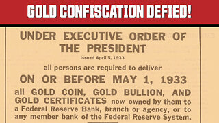 FDR's Gold Grab: The Confiscation Most Americans Ignored