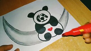 How to Draw Cute Panda Cute Panda Drawing Panda Drawing
