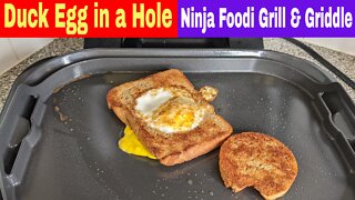 Duck Egg in a Hole, Ninja Foodi XL Pro Grill and Griddle Recipe