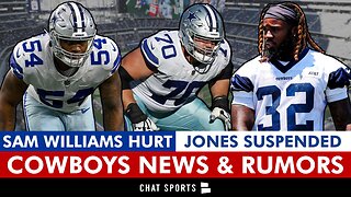 Cowboys Report: Ronald Jones Suspended, Sam Williams Hurt, Zack Martin Latest