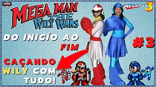 MEGAMAN WILY WARS (Megaman 3) - NO DEATH sem TANK em PT-BR + DICAS no MEGADRIVE + RESENHA!!