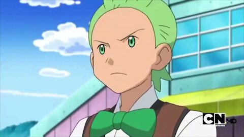 Pokemon Best Wishes Cilan getting increasingly annoyed with Skyla for roughly 1 minute