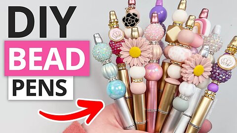 BEADED PEN TUTORIAL | DIY BUBBLEGUM BEAD PENS