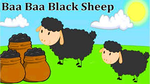 Baa, Baa, Black Sheep, have you any wool? Yes sir, yes sir, Three bags full. Kids Nursery Rhyme