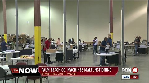 Ballot counting machines in Palm Beach County repaired and working