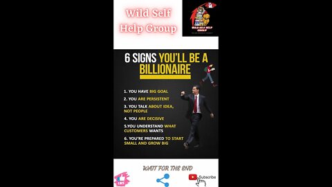 🔥6 signs you will be a billionaire🔥#shorts🔥#motivation🔥#wildselfhelpgroup🔥21 march 2022🔥