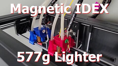 Magnetic IDEX 3D Printer Gantry Weight Loss Program