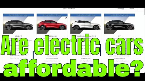 Do affordable electric cars exist? In my opinion: NO!