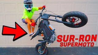 This Sur Ron X E Bike SUPERMOTO IS INSANE