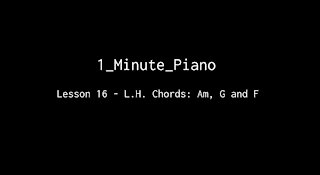 One Minute Piano - Lesson 16